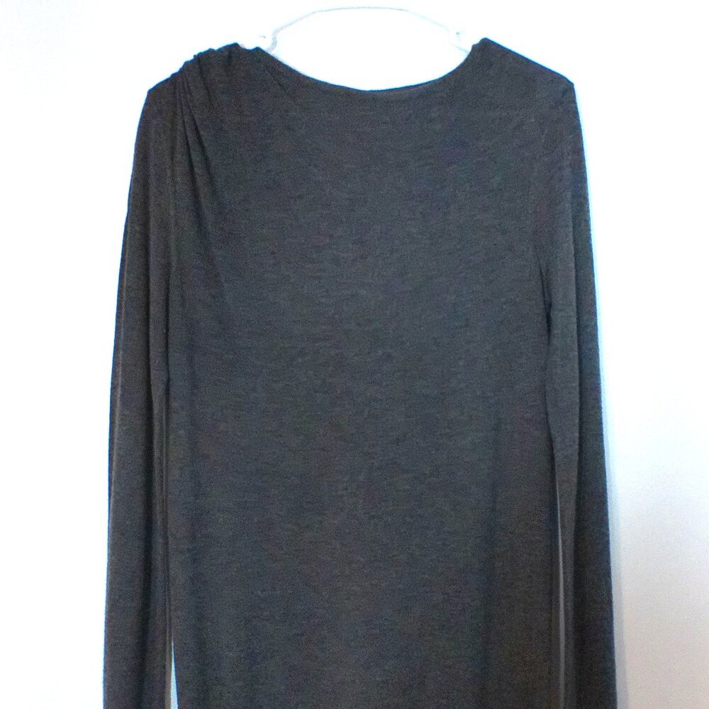 LOFT Ann Taylor Charcoal Gray Long Sleeve Tunic Sweater Women’s Medium